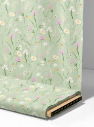 Petal flower style with green,pink colors - Image 4