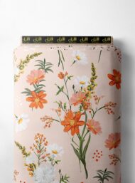 Petal flower style with white,orange colors