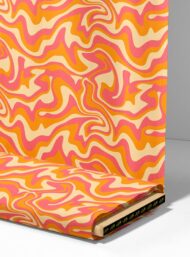 Wave abstract style with pink,orange colors - Image 4