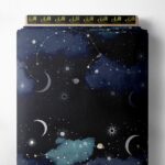 Cloud ocean and sky style with blue,black colors