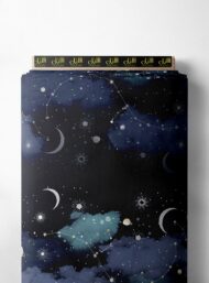 Cloud ocean and sky style with blue,black colors