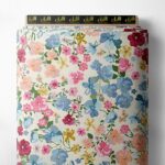 Bloom flower style with pink,blue colors