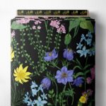 Petal flower style with yellow,blue colors