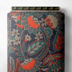 Leaf flower style with red,green colors