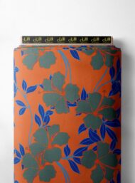 Leaf flower style with grey,blue colors