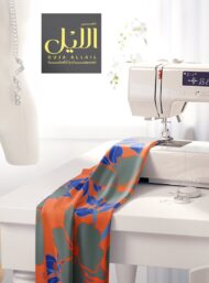 Leaf flower style with grey,blue colors - Image 7