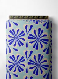 Petal flower style with blue,pink colors