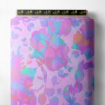 Bloom flower style with pink,blue colors