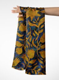 Leaf flower style with yellow, blue colors - Image 3