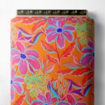 Petal flower style with pink,orange colors