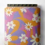 Petal flower style with pink,orange colors