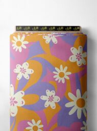 Petal flower style with pink,orange colors