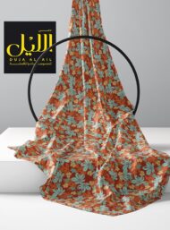 Leaf flower style with orange,blue colors - Image 2