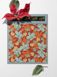 Leaf flower style with orange,blue colors - Image 6