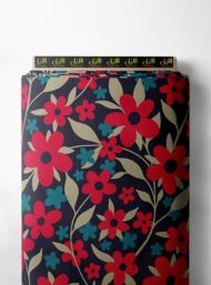 Leaf flower style with red,green colors