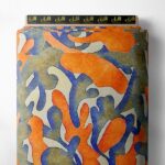 Coral ocean and sky style with blue,orange colors