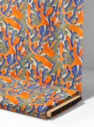 Coral ocean and sky style with blue,orange colors - Image 4