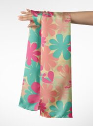 Bloom flower style with pink,green colors - Image 3