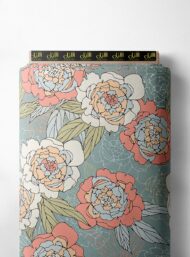 Petal flower style with pink,green colors