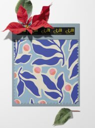 Leaf flower style with blue, pink colors - Image 6