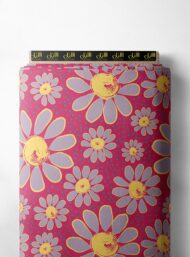 Petal flower style with pink,yellow colors