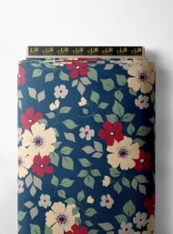 Leaf flower style with red,green colors