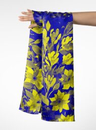 Leaf flower style with yellow, blue colors - Image 3