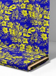 Leaf flower style with yellow, blue colors - Image 4