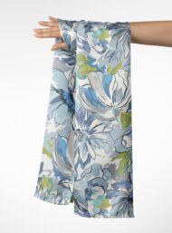 Bloom flower style with blue,green colors - Image 3