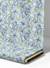 Bloom flower style with blue,green colors - Image 4