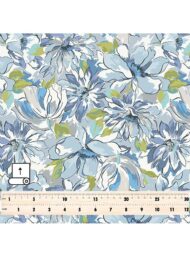 Bloom flower style with blue,green colors - Image 5