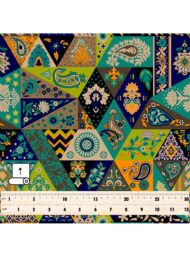 Flower mixed style with green,blue colors - Image 5