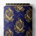 Paisley classic style with blue,yellow colors