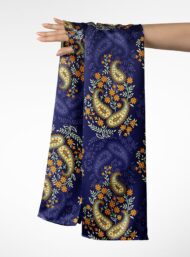 Paisley classic style with blue,yellow colors - Image 3