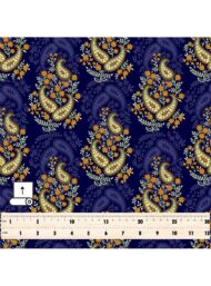 Paisley classic style with blue,yellow colors - Image 5