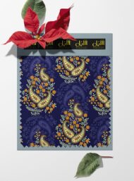 Paisley classic style with blue,yellow colors - Image 6