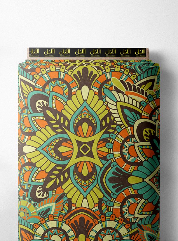 LAI02-1048_1-1.jpg Leaf mixed style with green,orange colors - Image 1