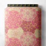 Bloom flower style with pink,red colors