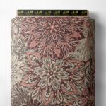 Bloom flower style with brown,red colors