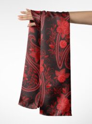 Petal flower style with red, black colors - Image 3