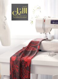 Petal flower style with red, black colors - Image 7