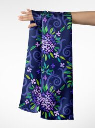 Bloom flower style with purple,green colors - Image 3
