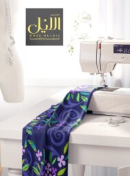 Bloom flower style with purple,green colors - Image 7