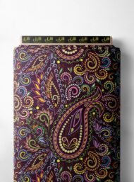 Paisley others style with purple,yellow colors