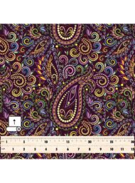 Paisley others style with purple,yellow colors - Image 5