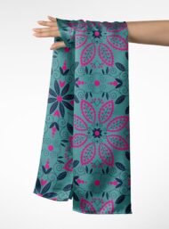 Petal flower style with pink,green colors - Image 3