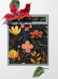 Leaf flower style with yellow,green colors - Image 6