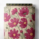 Bloom flower style with pink,yellow colors