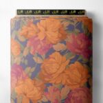 Bloom flower style with orange,pink colors