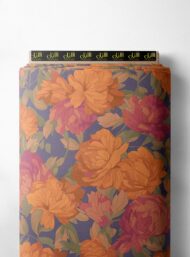 Bloom flower style with orange,pink colors